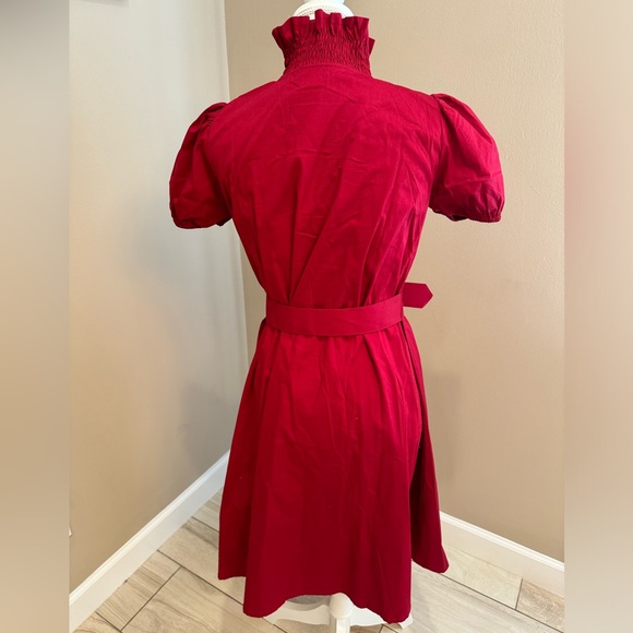 NWOT! CHIC STAR Red Rockabilly Pin-up Dress with Sweetheart Neckline - Picture 4 of 5